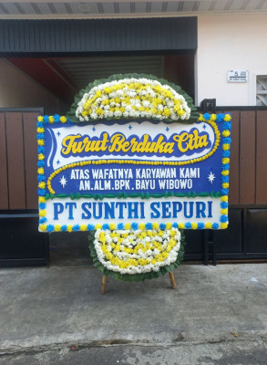Papan Bunga Duka di Kandri